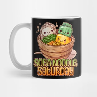 Soba Noodle Saturday Foodie Design Mug